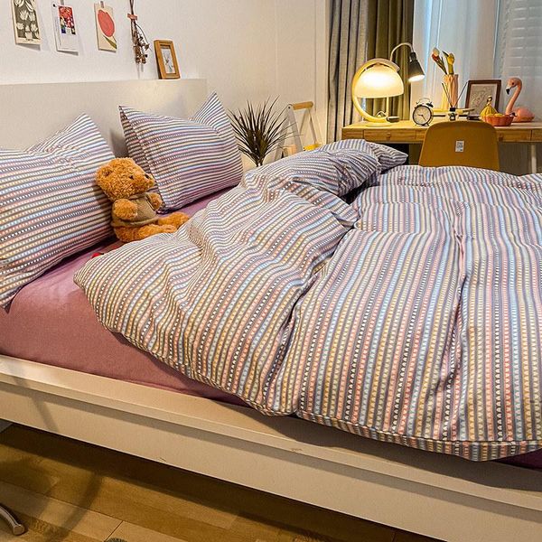 bedding sets michiko 2021 all cotton small fresh pure four piece set 
bedding sets michiko 2021 all cotton small fresh pure four piece set