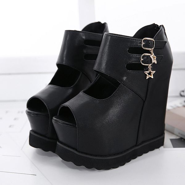 2021platform sandals with high waterproof platform with high muffin thick bottom slope and buckle sandals 15cm trendy womens shoes, Black
2021platform sandals with high waterproof platform with high muffin thick bottom slope and buckle sandals 15cm trendy womens shoes, Black