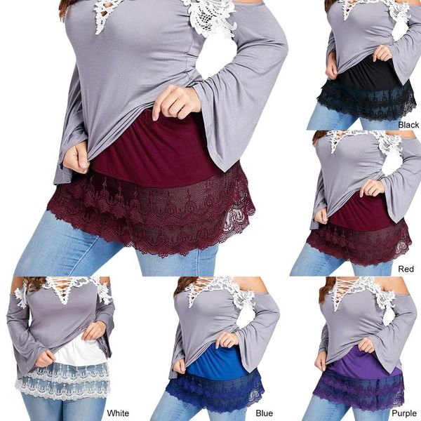 skirts mini skirt shirt extenders lace hollow stitching short for women tc21, Black
skirts mini skirt shirt extenders lace hollow stitching short for women tc21, Black