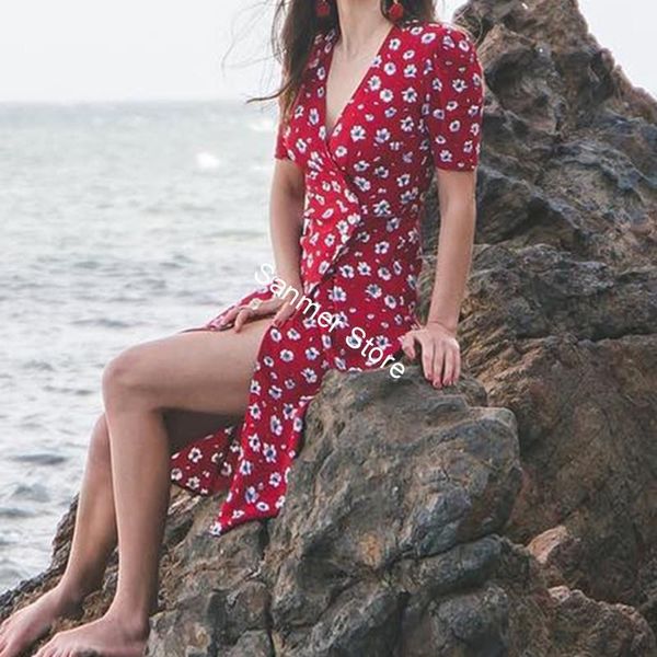 2021 new duas cores mulheres uma pea envolto vestido midi daisy floral impresso manga curta estilo de frias com decote em v botes primavera, Black;gray
2021 new duas cores mulheres uma pea envolto vestido midi daisy floral impresso manga curta estilo de frias com decote em v botes primavera, Black;gray