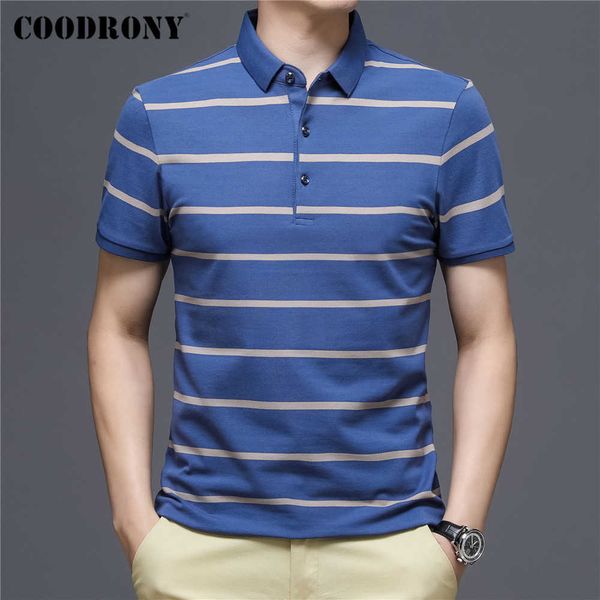 coodrony brand spring summer arrival fashion striped short sleeve polo-shirt men clothes soft cotton c5150s 210707, White;black
coodrony brand spring summer arrival fashion striped short sleeve polo-shirt men clothes soft cotton c5150s 210707, White;black