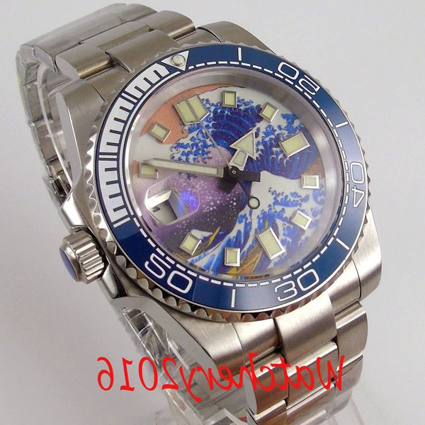 40mm tandorio sapphire glass ceramic bezel super luminous waves dial nh35 automatic movement men's watch, Slivery;brown
40mm tandorio sapphire glass ceramic bezel super luminous waves dial nh35 automatic movement men's watch, Slivery;brown