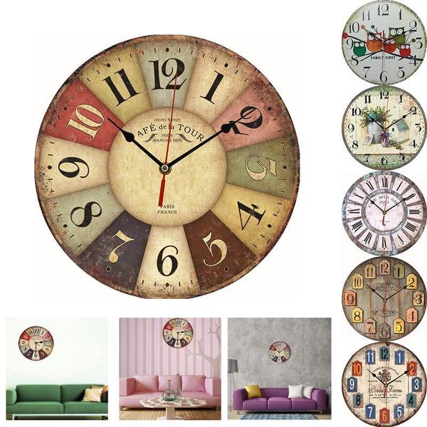 wall clocks giant clock colorful retro vintage rustic wooden home round face decorations
wall clocks giant clock colorful retro vintage rustic wooden home round face decorations