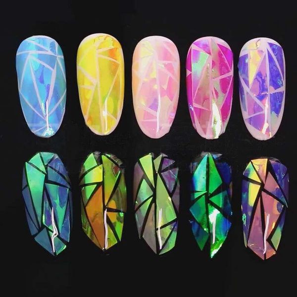 stickers & decals 5 sheets broken glass mirror foil stencil diy manicure nail art, Black
stickers & decals 5 sheets broken glass mirror foil stencil diy manicure nail art, Black