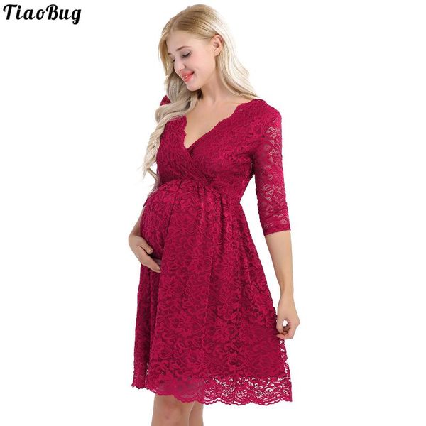 maternity dresses tiaobug summer womens elegant floral lace overlay v neck half sleeve knee length pregnant pography dress, White
maternity dresses tiaobug summer womens elegant floral lace overlay v neck half sleeve knee length pregnant pography dress, White