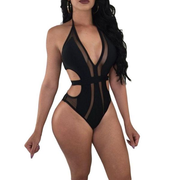 one-piece suits women solid one piece swimsuit halter bandage bikini swimwear bathing suit
one-piece suits women solid one piece swimsuit halter bandage bikini swimwear bathing suit