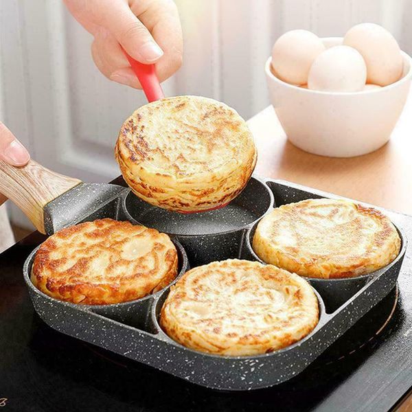 pans four-hole oil frying pan non-stick egg pancake steak pot thickened mesel cooking ham breakfast kitchen accessories
pans four-hole oil frying pan non-stick egg pancake steak pot thickened mesel cooking ham breakfast kitchen accessories