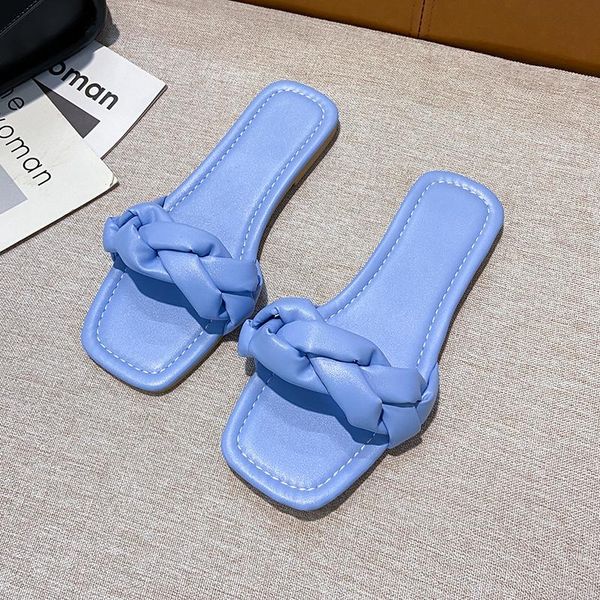 slippers for women 2021 weaving summer beach women's flip flops casual slides fashion square toe flat shoes, Black
slippers for women 2021 weaving summer beach women's flip flops casual slides fashion square toe flat shoes, Black