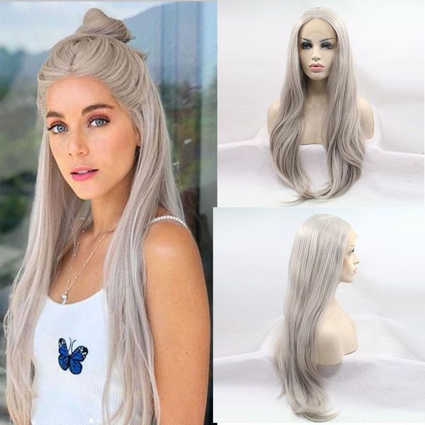 synthetic wigs gray ash blonde 180% density 26 inch long silky straight lace front wig for black women daily cosplay heat resistant
synthetic wigs gray ash blonde 180% density 26 inch long silky straight lace front wig for black women daily cosplay heat resistant
