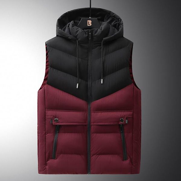 men's vests vest jacket men cotton padded puffer autumn sleeveless thicken warm waistcoat down hooded, Black;white
men's vests vest jacket men cotton padded puffer autumn sleeveless thicken warm waistcoat down hooded, Black;white