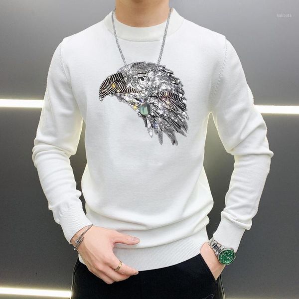 men's sweaters 2021 plus size 5xl fashion soft casual color rhinestone nen's sweater brand pullover, White;black
men's sweaters 2021 plus size 5xl fashion soft casual color rhinestone nen's sweater brand pullover, White;black