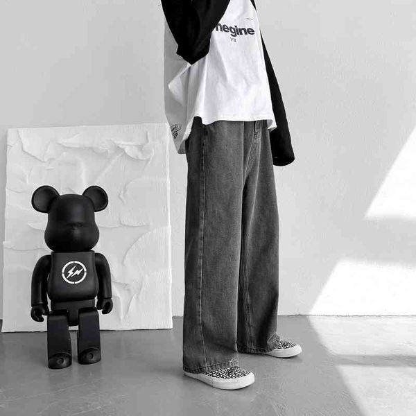 men's jeans belt fashion baggy gray wide-leg men streetwear harajuku loose hip-hop straight-leg denim trousers mens s-3xl zu9q, Blue
men's jeans belt fashion baggy gray wide-leg men streetwear harajuku loose hip-hop straight-leg denim trousers mens s-3xl zu9q, Blue
