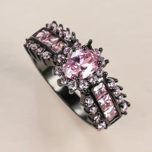 wedding rings cute female pink crystal stone ring vintage 14kt black gold for women promise bride oval zircon engagement, Slivery;golden
wedding rings cute female pink crystal stone ring vintage 14kt black gold for women promise bride oval zircon engagement, Slivery;golden