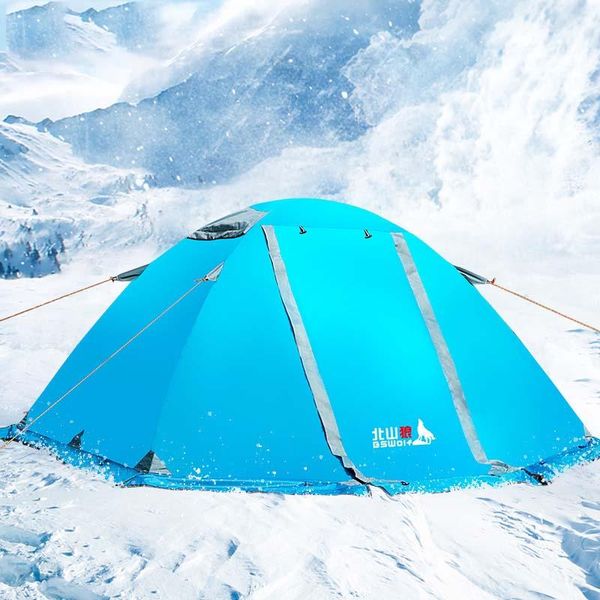 tents and shelters 2 person double layer aluminum pole camping tent rainproof snow windproof professional mountaineering skirt design
tents and shelters 2 person double layer aluminum pole camping tent rainproof snow windproof professional mountaineering skirt design