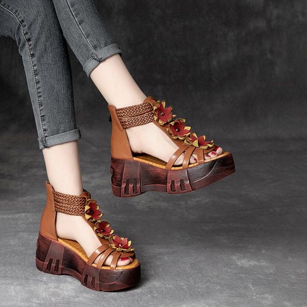 dress shoes leather hollow high-heel sandals open-toe fish mouth 2021 summer roman thick-soled flowers middle-aged, Black
dress shoes leather hollow high-heel sandals open-toe fish mouth 2021 summer roman thick-soled flowers middle-aged, Black