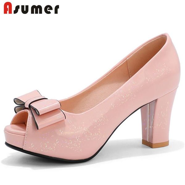 dress shoes asumer 2021 est party wedding women pumps peep toe bowknot office single ladies high heels platform, Black
dress shoes asumer 2021 est party wedding women pumps peep toe bowknot office single ladies high heels platform, Black