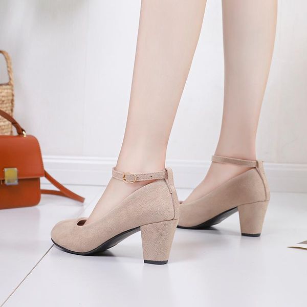 dress shoes beige ankle strap 5cm high heels autumn flock round toe pumps female summer women fashion shallow sandals 2021, Black
dress shoes beige ankle strap 5cm high heels autumn flock round toe pumps female summer women fashion shallow sandals 2021, Black