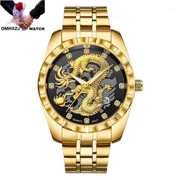wristwatches omhxzj w54 dragon pattern gold diamond waterproof calendar display scratch-resistant wear-resistant quartz movement men's, Slivery;brown
wristwatches omhxzj w54 dragon pattern gold diamond waterproof calendar display scratch-resistant wear-resistant quartz movement men's, Slivery;brown