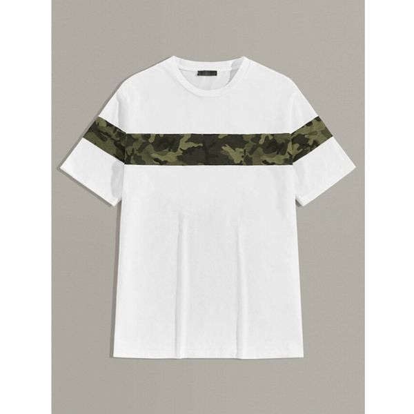 men t shirt camouflage patchwork t-shirt casual white black short sleeve cotton summer t-shirts clothing plus size kg-280
men t shirt camouflage patchwork t-shirt casual white black short sleeve cotton summer t-shirts clothing plus size kg-280