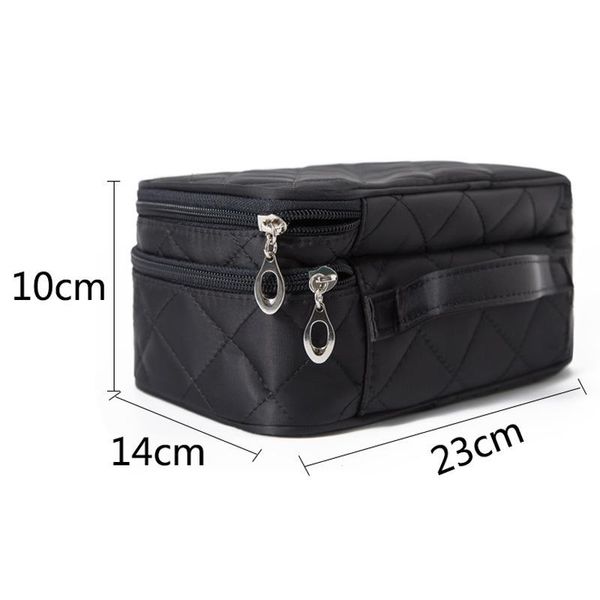 cosmetic bags & cases bag wash creative rhombic waterproof case nylon black mirror storage
cosmetic bags & cases bag wash creative rhombic waterproof case nylon black mirror storage