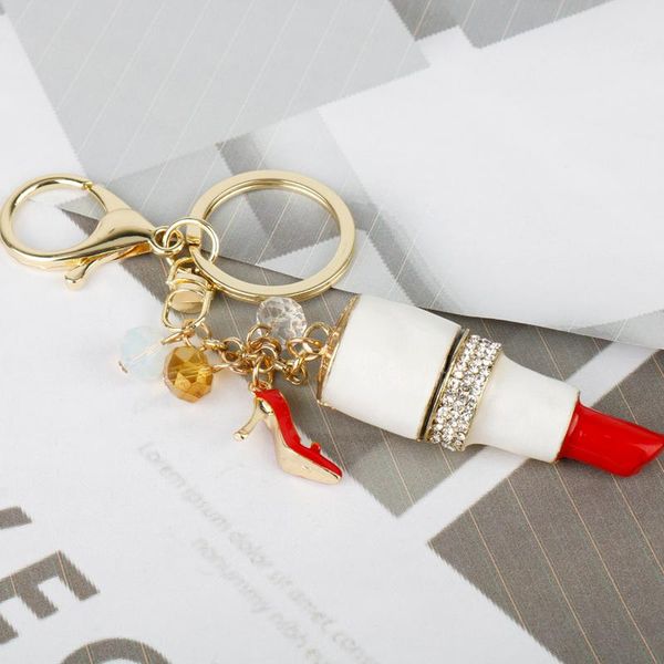keychains dongsheng fashion crystal lipstick keychain women's red high heel shoes car key purse male chain -50, Silver
keychains dongsheng fashion crystal lipstick keychain women's red high heel shoes car key purse male chain -50, Silver