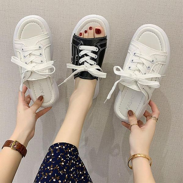 slippers fashion casual summer outdoor white women flat soft bottom lightweight lace-up flip flop ladies platform shoes, Black
slippers fashion casual summer outdoor white women flat soft bottom lightweight lace-up flip flop ladies platform shoes, Black