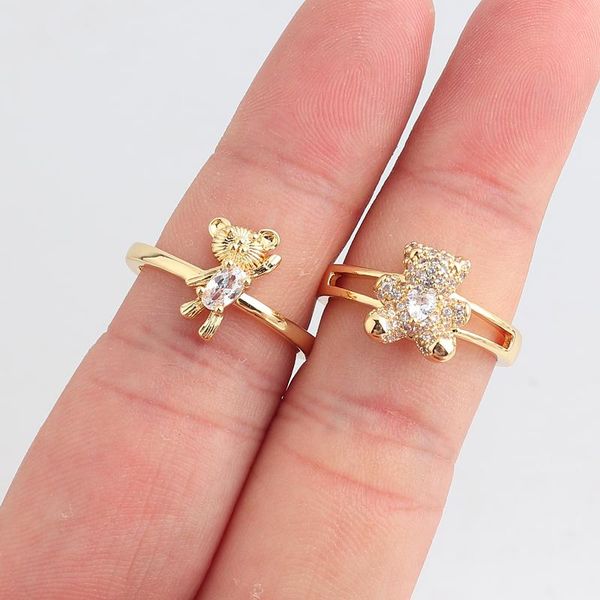 wedding rings 18k gold plated zircon cut bear for women trendy copper open finger wholesale jewelry girls party gifts, Slivery;golden
wedding rings 18k gold plated zircon cut bear for women trendy copper open finger wholesale jewelry girls party gifts, Slivery;golden