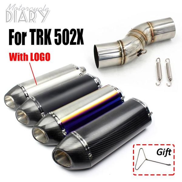 set motorcycle exhaust modify system mid middle link pipe for trk 502x 502 x yoshi escape moto bike racing modified spring hook
set motorcycle exhaust modify system mid middle link pipe for trk 502x 502 x yoshi escape moto bike racing modified spring hook