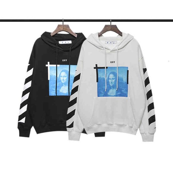 2021 new autumn and winter ow fashion brand mona lisa head print hoodie off couple bottoms, Black
2021 new autumn and winter ow fashion brand mona lisa head print hoodie off couple bottoms, Black