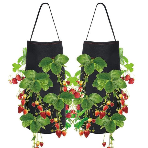planters & pots strawberry planting bag hanging wall outdoor vertical pot vegetable open gardening felt non-woven flower
planters & pots strawberry planting bag hanging wall outdoor vertical pot vegetable open gardening felt non-woven flower