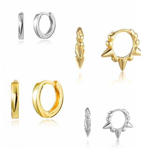 hoop & huggie 925 silver ear needle metal punk rivet earrings women geometric simple circle fashion temperament party jewelry, Golden;silver
hoop & huggie 925 silver ear needle metal punk rivet earrings women geometric simple circle fashion temperament party jewelry, Golden;silver