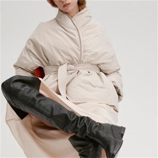 2021 new women coats winter down loose belted jacket high collar coat solid color 42na, Black
2021 new women coats winter down loose belted jacket high collar coat solid color 42na, Black