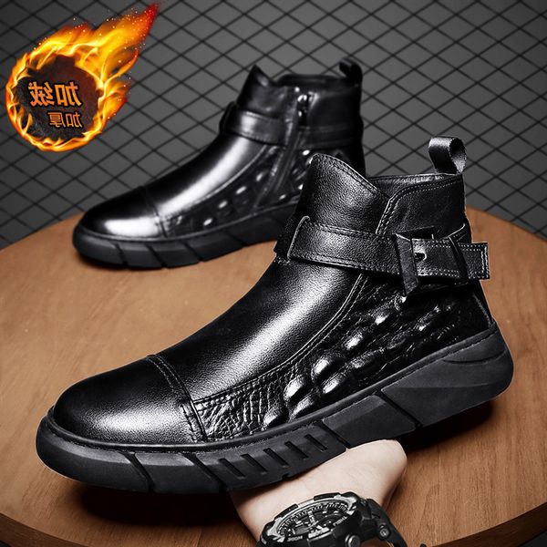 winter rain shoes men's chef work anti slip waterproof boots soft bottom water fishing plush thickened warm cotton, Black
winter rain shoes men's chef work anti slip waterproof boots soft bottom water fishing plush thickened warm cotton, Black