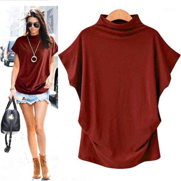 women's blouses & shirts s-6xl plus size shirt solid color turtleneck short-sleeved cotton girls daily casual comfort fashion trumpet, White
women's blouses & shirts s-6xl plus size shirt solid color turtleneck short-sleeved cotton girls daily casual comfort fashion trumpet, White
