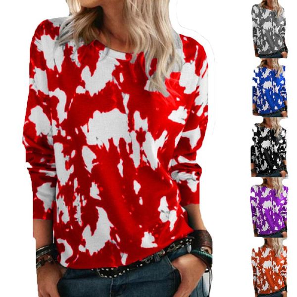 women's t-shirt 2021 tie-dye women t-shirts lady solid casual tees long sleeve t shirt fashion female spring crew neck for woman, White
women's t-shirt 2021 tie-dye women t-shirts lady solid casual tees long sleeve t shirt fashion female spring crew neck for woman, White