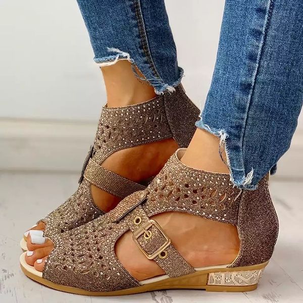 2021 new women's sandals gladiator zipper summer women fashion fish mouth hollow diamond roma shoes leisure bling footwear le68, Black
2021 new women's sandals gladiator zipper summer women fashion fish mouth hollow diamond roma shoes leisure bling footwear le68, Black