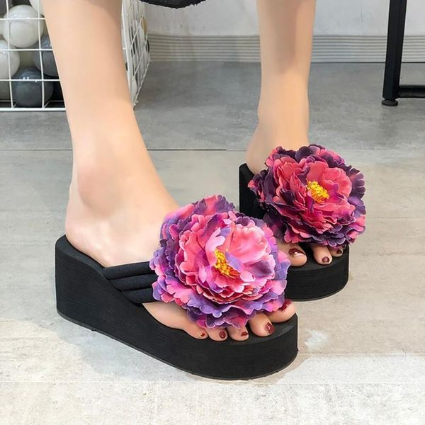 slippers 2021 arrival cute wedge pink flower women for summer outdoor ladies beach soft slides slipers 40, Black
slippers 2021 arrival cute wedge pink flower women for summer outdoor ladies beach soft slides slipers 40, Black