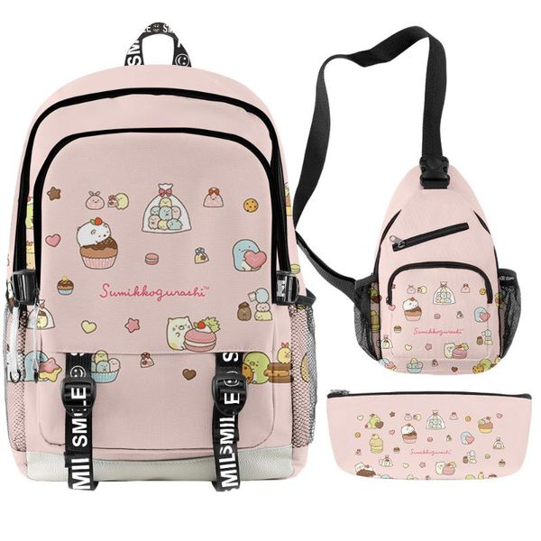 sumikkogurashi 3pcs/set children boys girls backpack waterproof oxford lapbackpack bag kids teenager students schoolbags
sumikkogurashi 3pcs/set children boys girls backpack waterproof oxford lapbackpack bag kids teenager students schoolbags