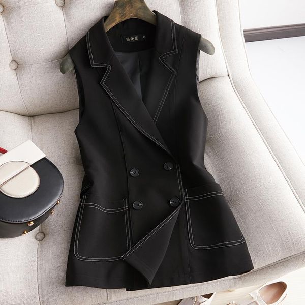 women's vests classic women long blazer vest elegant office lady coat female waistcoat causal suits sleeveless jacket plus size 5xl, Black;white
women's vests classic women long blazer vest elegant office lady coat female waistcoat causal suits sleeveless jacket plus size 5xl, Black;white
