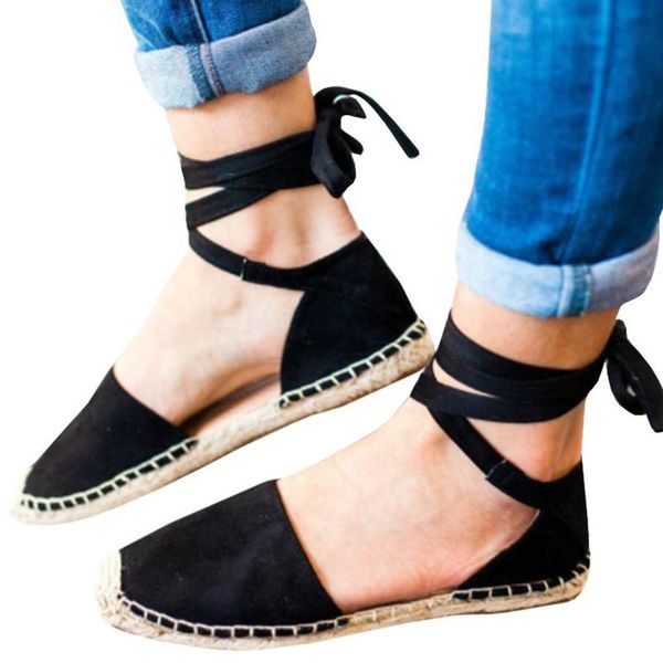 sandals 2021 women's shoes flat heel rope womens lace-up espadrilles summer chunky holiday strap, Black
sandals 2021 women's shoes flat heel rope womens lace-up espadrilles summer chunky holiday strap, Black