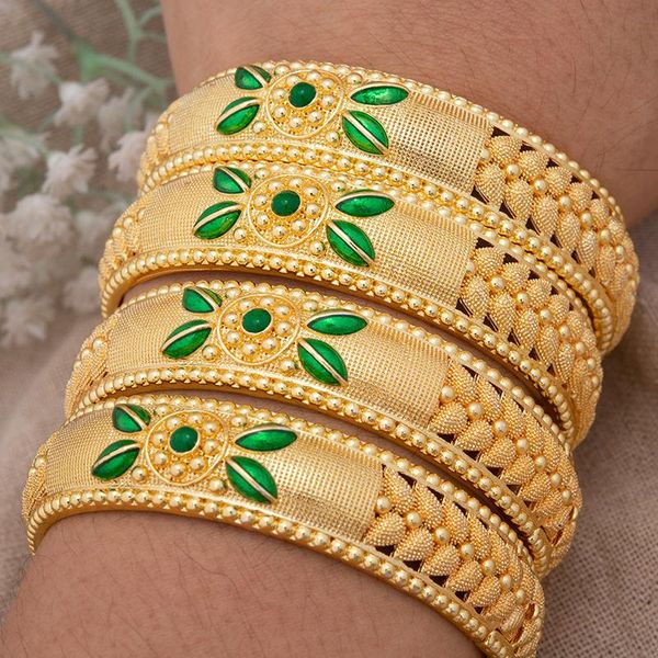 bangle 4pcs/set 24k dubai gold color bangles for women ethiopia wedding bangles&bracelets africa saudi arabia jewelry party gift, Black
bangle 4pcs/set 24k dubai gold color bangles for women ethiopia wedding bangles&bracelets africa saudi arabia jewelry party gift, Black
