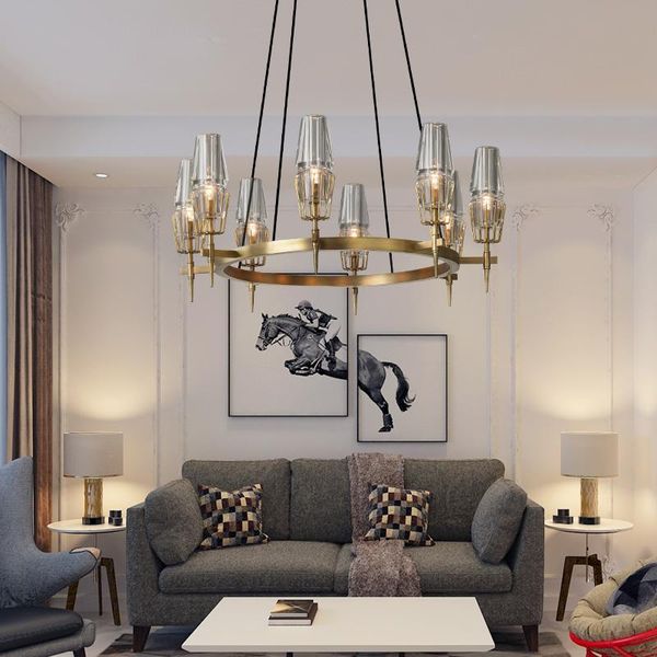 pendant lamps american style chandelier nostalgic multi-head dining room lamp light luxury glass modern all-copper living
pendant lamps american style chandelier nostalgic multi-head dining room lamp light luxury glass modern all-copper living