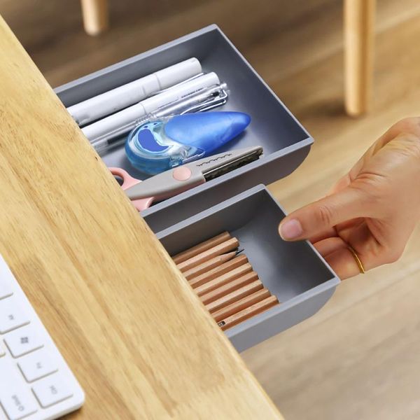 self stick pencil tray desk table storage drawer organizer box under desk stand divider holder kitchen bathroom closet jewellery
self stick pencil tray desk table storage drawer organizer box under desk stand divider holder kitchen bathroom closet jewellery