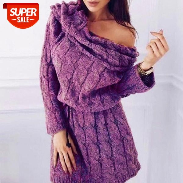 off shoulder knitted twisted women's mini dress winter long sleeve lace up female sweater dresses streetwear warm ladies clothes #5q9x, Black;gray
off shoulder knitted twisted women's mini dress winter long sleeve lace up female sweater dresses streetwear warm ladies clothes #5q9x, Black;gray