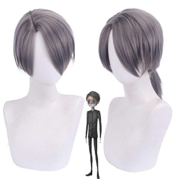 12inch lace master shengda cosplay fifth personality mortuary division initial dark gray tail hand tour wig, Black
12inch lace master shengda cosplay fifth personality mortuary division initial dark gray tail hand tour wig, Black