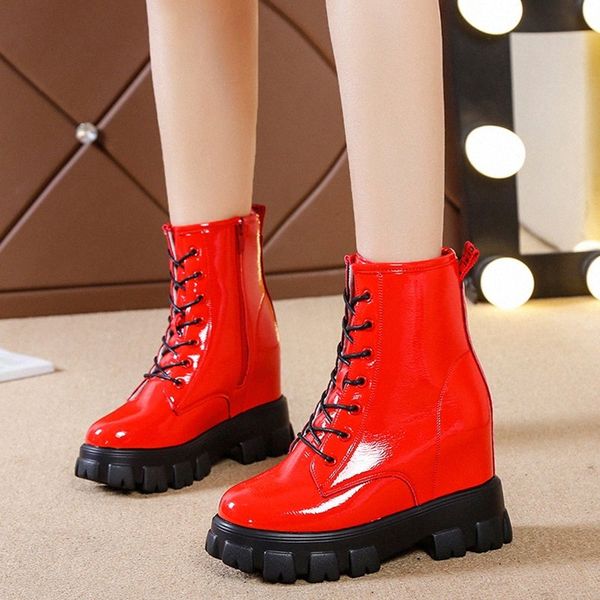 rimocy patent leather motorcycle boots women hidden wedge platform shoes woman waterproof non slip winter ankle boots female b2c4#, Black
rimocy patent leather motorcycle boots women hidden wedge platform shoes woman waterproof non slip winter ankle boots female b2c4#, Black