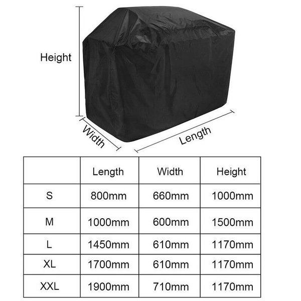 tools & accessories bache barbecue black waterproof bbq cover outdoor rain grill barbacoa anti dust protector for gas charcoal electric barb
tools & accessories bache barbecue black waterproof bbq cover outdoor rain grill barbacoa anti dust protector for gas charcoal electric barb