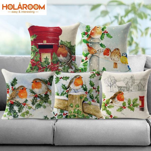 cushion/decorative pillow winter bird series cushion cover cotton linen xmas pillows case christmas snow decor pillowcase home 45cm
cushion/decorative pillow winter bird series cushion cover cotton linen xmas pillows case christmas snow decor pillowcase home 45cm