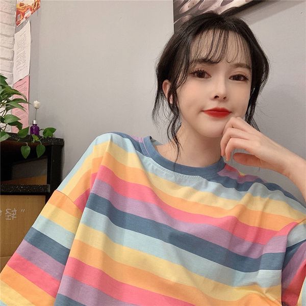 harajuku 2021 new raiow striped sleeve short women's t-shirt will see beautiful big size shirts schoolgirl street clothes wsg2, White
harajuku 2021 new raiow striped sleeve short women's t-shirt will see beautiful big size shirts schoolgirl street clothes wsg2, White