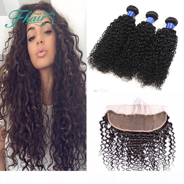 7a deep curly indian human hair lace frontal closure 4piece lot 13x4'' parting bleached knots with baby hair, Black
7a deep curly indian human hair lace frontal closure 4piece lot 13x4'' parting bleached knots with baby hair, Black